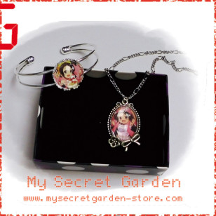 The World God Only Knows ( Kaminomi ) 神のみぞ知るセカイ Elsie Anime Cabochon Necklace and Bracelet Set